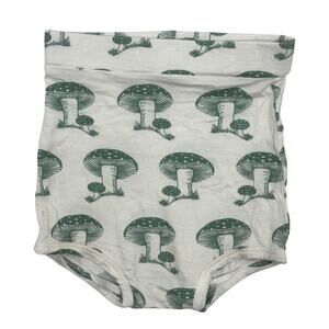 Kate Quinn Teal Blue Mushroom Toadstool Retro Bloomers Size 18-24 Months Bamboo